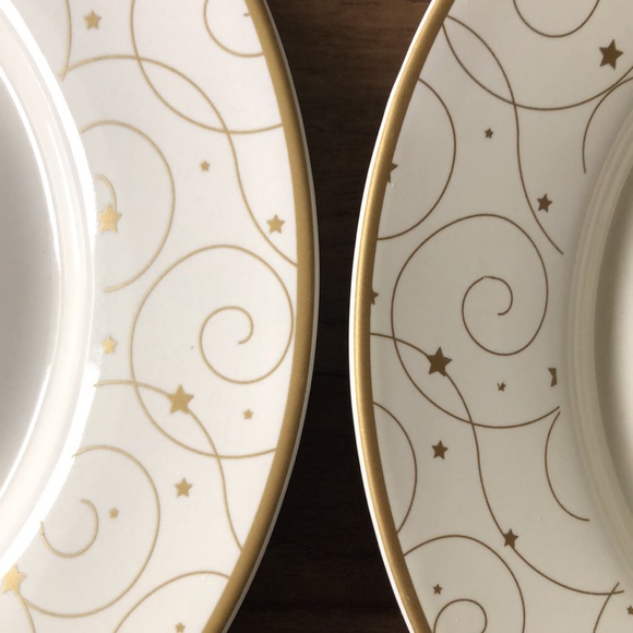 Russ Berrie Snowlit Settings Whimsical Set Dessert Luncheon Christmas Plates - Picture 7 of 13